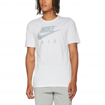 Nike M NSW Tees TB Air HD Logo, Camiseta para hombre, Hombre, M Nsw Tee Tb Air Hd Logo, Bianco/Wolf Grey, M