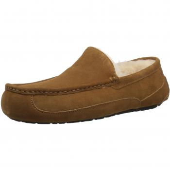 UGG Ascot Suede Slippers - Chestnut - Male - Size: 6 UK