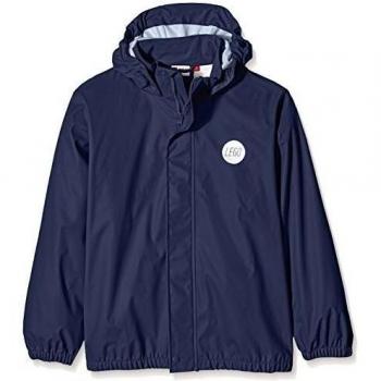 LEGO Wear - Impermeable con capucha de manga larga para niño, Azul