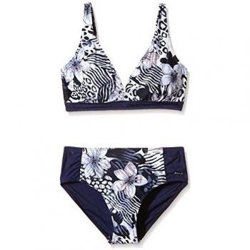 eleMar Bikini, mujer, Bikini, Pazifik-Blau-Weiß/Pazifik, 48C