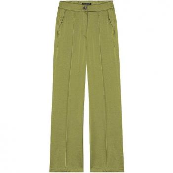 Luisa Cerano Green Wideleg Pleated Trousers, Size XS