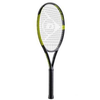 Dunlop SX Team 260g Raqueta de Tenis con Grip 2, peso de 260 gramos, encordado no incluido, diseño multifuncional en colores negro y amarillo