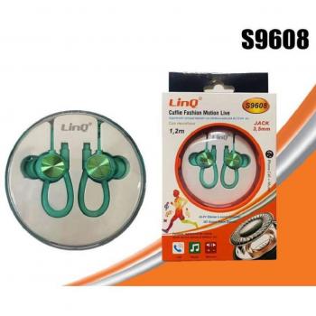 Auriculares S9608 con Micrófono Fashion Motion Live Sport Jack 3.5mm 1.2mt