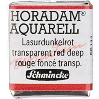 Schmincke : Horadam Watercolour Paint : Half Pan : Transparent Red Deep
