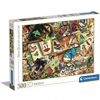 Clementoni 500 Piezas Animales, colección de Mariposas, Puzzle Adulto