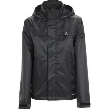 Chaqueta impermeable transpirable con capucha Altus Rodas para mujer en color negro, talla S