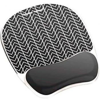 Alfombrilla con Reposamuñecas Fellowes 9653401 - Negro, Blanco