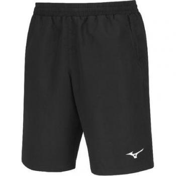 Bermuda de microfibra negra Mizuno Team Tokyo con tecnología de secado rápido, ajuste cómodo, diseño ligero y transpirable