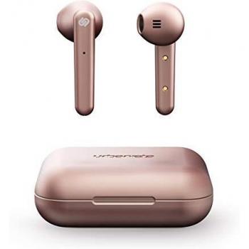 Urbanista Auriculares Verdaderamente Inalámbricos Stockholm 14H de Duración Bluethooth 5.0 con Estuche de Carga, Controles Táctiles y Cascos con Micro Dual Compatible con Android e iOS - Oro Rosa