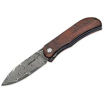 Böker Plus Exskelibur II Cocobolo Damascus Folding Knife 7cm