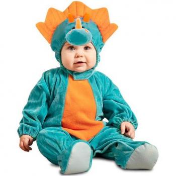 Disfraz de Dinosaurio para Bebé - Azul y Naranja