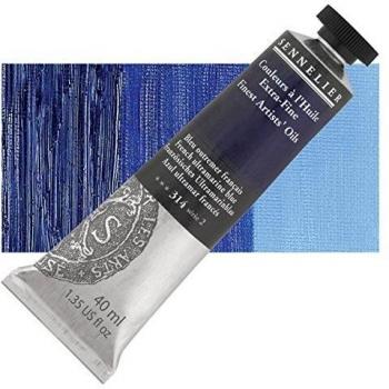 Sennelier - Color al óleo - Extra-fino - Azul Ultramarino Francés - N°314 - Tubo de 40ml