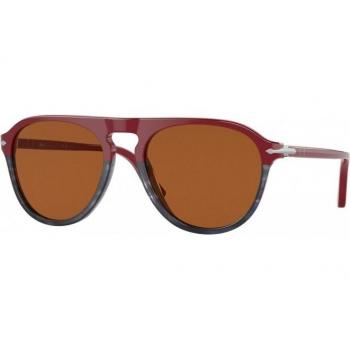 Persol PO3302S Sunglasses, Color 117753, Unisex Pilot Style, Bordeaux, Size: 55 MM