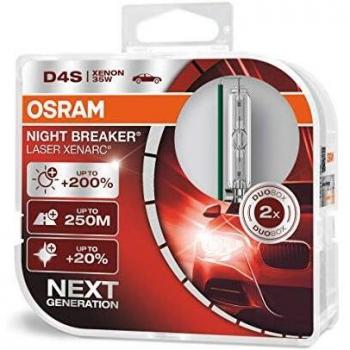 OSRAM XENARC NIGHT BREAKER LASER D4S, + 200%, xenón, 66440XNL-HCB, set de 2