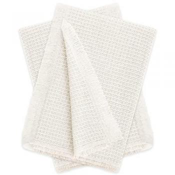 Pack 2 Plads Multiusos Nido de Abeja 230x260 cm Marfil - Fundas y Mantas para Sofá y Cama