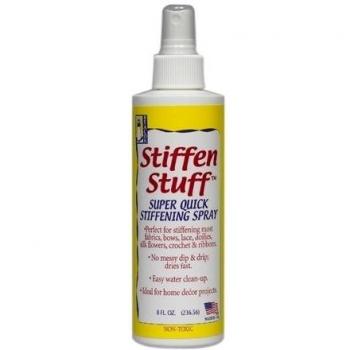 Pegamento Stiffen Stuff, botella de pulverizado media 236 ml, transparente