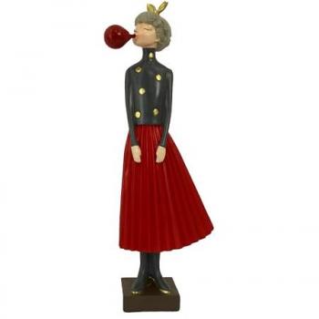 Paloma de Resina Tortora Mujer 16,5x10,5x44 cm