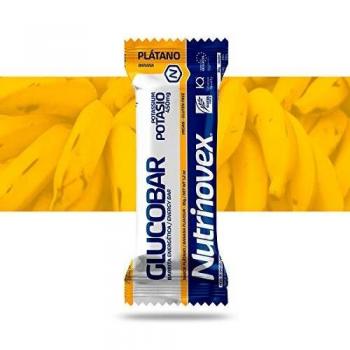 Nutrinovex Barritas Energéticas Glucobar de Potasio de aporte energético y textura de gominolas a base de pulpa de fruta, aminoácidos, vitaminas y minerales ideales para ciclismo