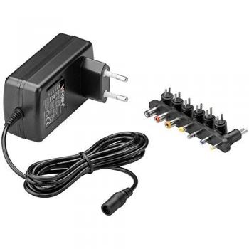 Fuente de Alimentación Universal Goobay 9-24V, 36W, 1.5A con 7 Adaptadores