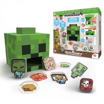 Crea tus Pegatinas 3D Minecraft - Máquina Divertida para Personalizar Personajes y Gemas, Regalo Ideal para Niños y Niñas de Más de 6 Años