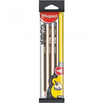 Maped paquete triple de lápices de grafito Negro Peps