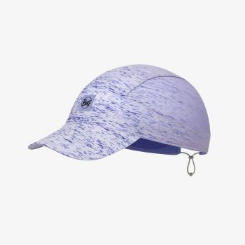 Gorra Buff Pack Run Cap Unisex HTR Lavender L-XL, ligera, transpirable, ajustable, ideal para actividades al aire libre