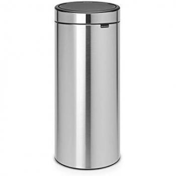Brabantia Touch Bin Cubo de Basura, 30 litros, Acero Mate