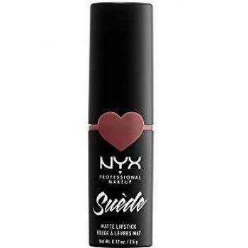 NYX Professional Makeup NYX Professional Makeup Barra de Labios Mate de Larga duración y Cobertura Total Suede Matte Lipstick Tono 5 Brunch Me Color Nude, Mujer, Talla única
