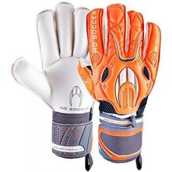 HO Soccer Protek Roll Finger Gen2 Guantes de Portero, Unisex Adulto, Naranja/Gris/Blanco, 8.5