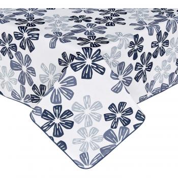 Deconovo Mantel para Mesa de Cocina o Salón con Diseños 130 x 280 cm Gris
