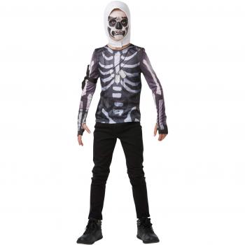 Fortnite - Disfraz camiseta Skull Trooper para niño, Large - 164 cm