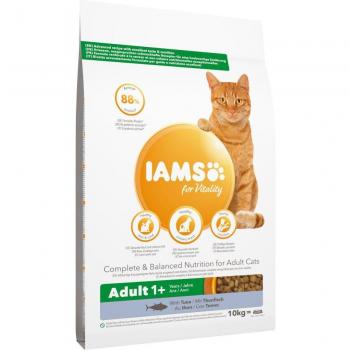 IAMS Cat Adult con Atún - Alimento completo y equilibrado para gatos adultos, rico en proteínas de atún - 2 x 10 kg