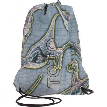 Mochila Deportiva con Cuerdas Estampado de Dinosaurios Curvi Totto