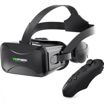 Gafas de Realidad Virtual VRPARK con Controlador 3D para Smartphone iPhone y Android de 4.5 a 6.7 Pulgadas