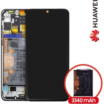 Pantalla LCD Original Huawei P30 Lite con Batería 3340mAh - Negra