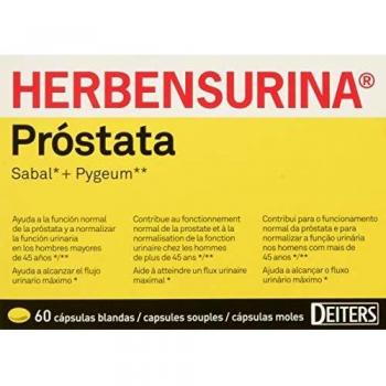 DEITERS - Herbensurina Próstata, Tratamiento Natural con Sabal y Pygeum, para Cuidado de la Próstata y Función Urinaria, 60 Cápsulas