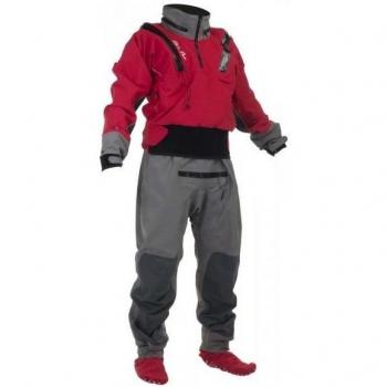 Gul Taw Kayaking Drysuit NEW U-ZIP + Pee Zip inc FLEECE Red/grey GK0149 Sizes - Small