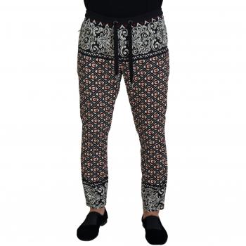Dolce & Gabbana Multicolor Baroque Sweatpants Jogging Pants - IT48 | M