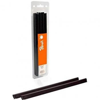 Klemmschienen de plástico Peach A4, 6mm, negro, 25 unidades