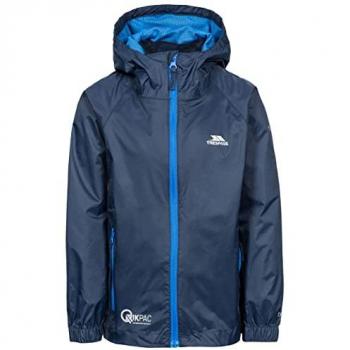 Trespass Kids Qikpac Waterproof Packaway Jacket - Navy, Size 5-6 Years