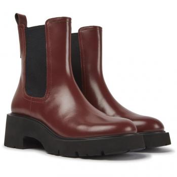Camper Milah Burgundy Leather Ankle Boots - Elegance and Comfort