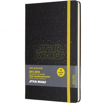Moleskine DSW18WN3Y18 - Agenda semanal 2017-2018, 18 meses, tapa dura, diseño Star Wars