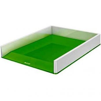 Bandeja de Correspondencia Leitz WOW A4 Dúo Color Verde y Blanco