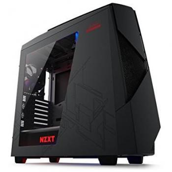 NZXT - Caja de Ordenador Noctis 450 Rog Edition Formato ATX con Ventana e iluminación led Aura Sync RGB