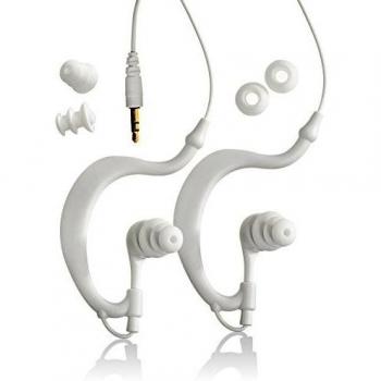 Exeze Rider - Auriculares impermeables para impermeable reproductor de MP3 Exeze Rider - Blanco