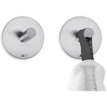 Zack 40306 Duplo Self-Adhesive Round Towel Hook, 1.81-Inch, 2-Piece by Roden International