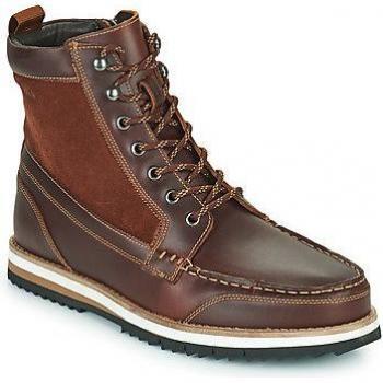 Botines de Hombre Clarks Durston Hi en Piel Marrón con Cordones