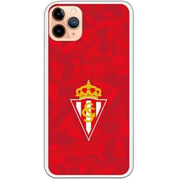 Funda Original Compatible con iPhone 11 Pro Max - Licencia Oficial Real Sporting de Gijón - Trama Roja