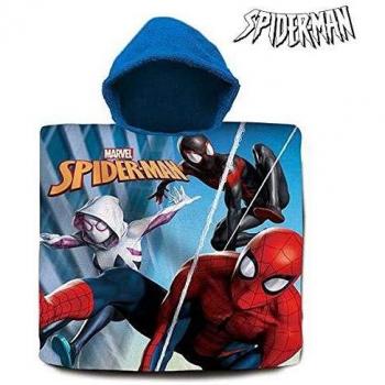 Spiderman Poncho algodón Referencia KD Playa lavarse la Cara-Toallas Textiles del hogar Unisex Adulto, Compuesto, Multicolor