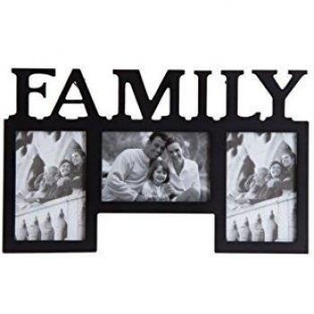 Marco de fotos triple de color negro marca Vical Home (10x15 cm)